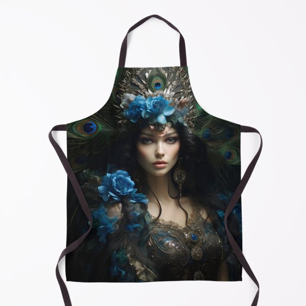 Item preview, Feathered Lady Abstract Woman Portrait Art designed and sold by PeteRascal.