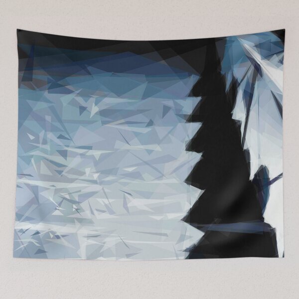 Item preview, Stone park steps at night. Image made using triangles designed and sold by EdgyEdgeArt.