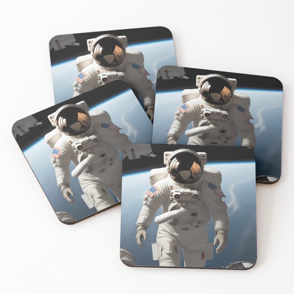 Item preview, astronauts embarks on a spacewalk to repair a damaged satellite  designed and sold by qatjamack0.