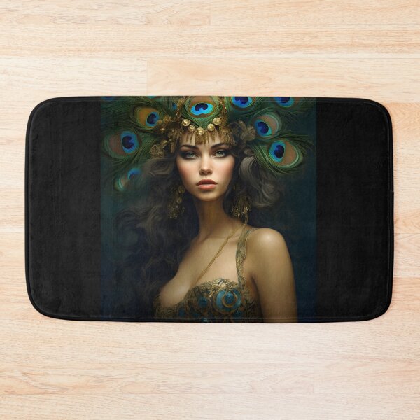 Item preview, Feathered Lady Abstract Woman Portrait Art designed and sold by PeteRascal.