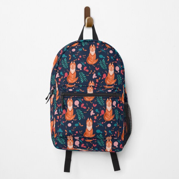 Item preview, Floral Fox Pattern designed and sold by Mariia Berezhna.