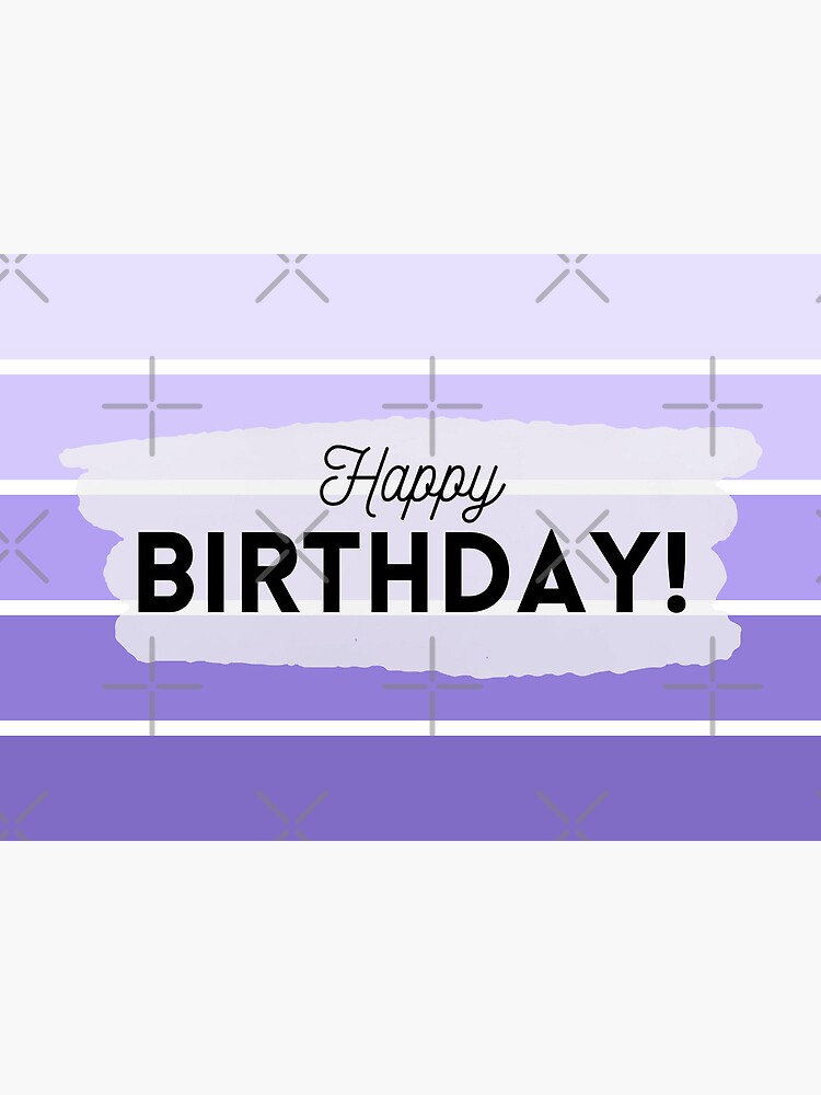 Minimalist Birthday | Happy Birthday | Purple Aesthetic | Greeting Card