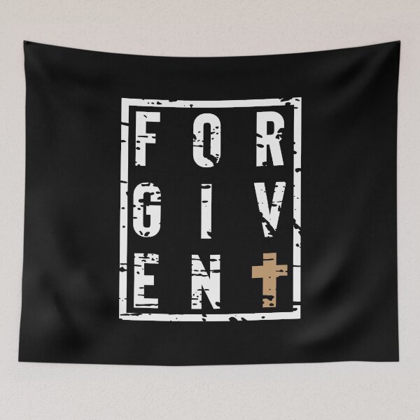 Item preview, Forgiven Jesus Christian Cross Bible Verse Quote designed and sold by john316store.