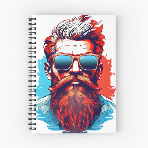 Item preview, A Bold Graphic Portrait of a Bearded Man designed and sold by aigcx.