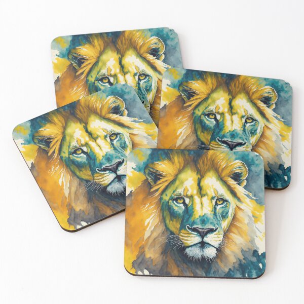 Item preview, Lion portrait in water color  designed and sold by Digitalcipart.