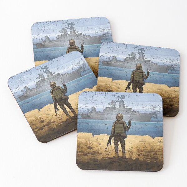 Item preview, Russian Warship Ukraine Stamp designed and sold by Ujourney.