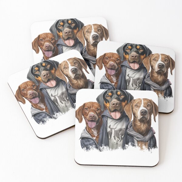 Item preview, Dogs with the hoodie  designed and sold by AmIDreamingShop.