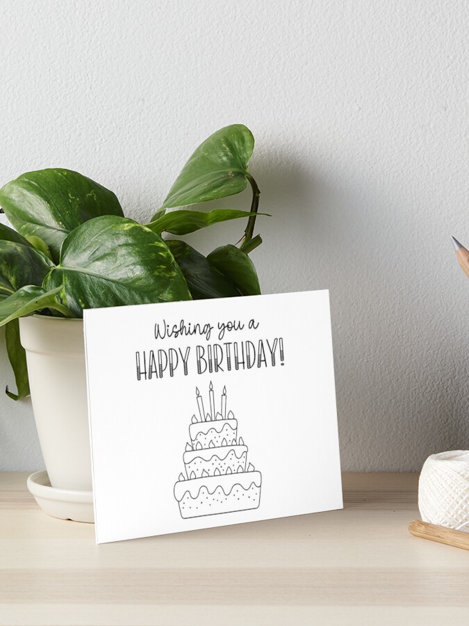 Minimalist Birthday, Happy Birthday  Greeting Card for Sale by  LifeMessages