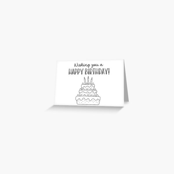 Item preview, Minimalist Birthday | Happy Birthday  designed and sold by LifeMessages.