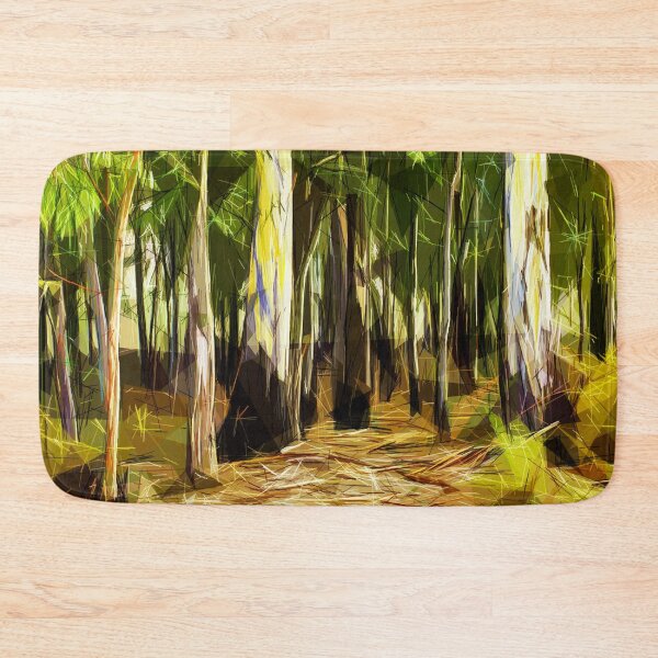 Item preview, Colourful eucalyptus trees. Image created using geometric shapes designed and sold by EdgyEdgeArt.