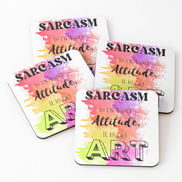 Item preview, SARCASM ISN'T ATTITUDE IT'S ART SARCASTIC FUNNY COOL  designed and sold by By-Me-Shopping.