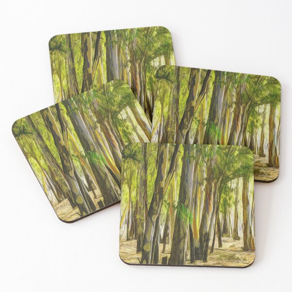 Item preview, Spectacular eucalyptus trees. Image created using geometric shapes designed and sold by EdgyEdgeArt.
