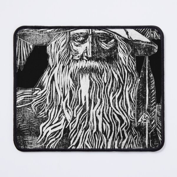 Item preview, Odin - Woodblock Print - Black designed and sold by CleaViolet.