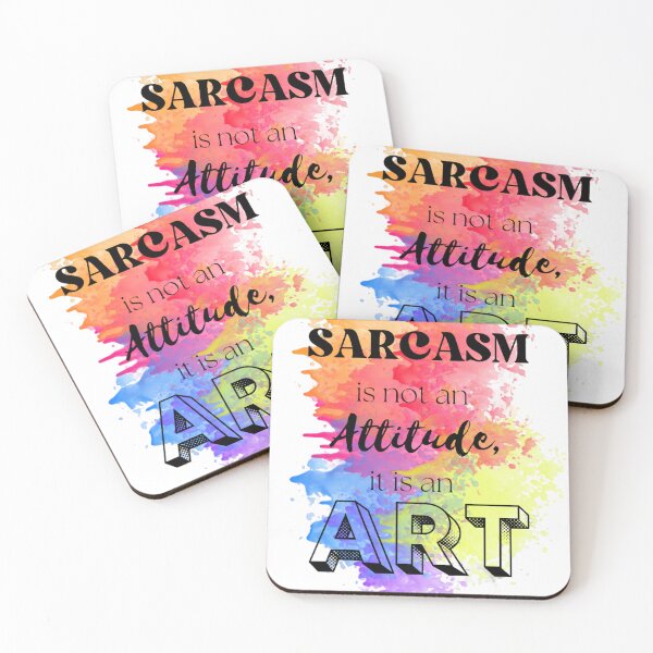 Item preview, SARCASM ISN'T ATTITUDE IT'S ART SARCASTIC FUNNY COOL  designed and sold by By-Me-Shopping.