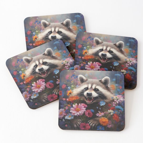 Item preview, Raccoon  designed and sold by MixedModernArt.