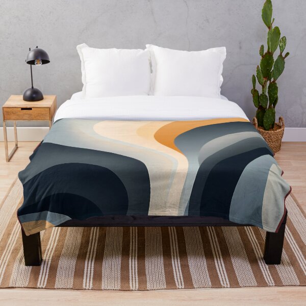 Item preview, Abstract grey and blue and black curves 5 designed and sold by NahedAH.