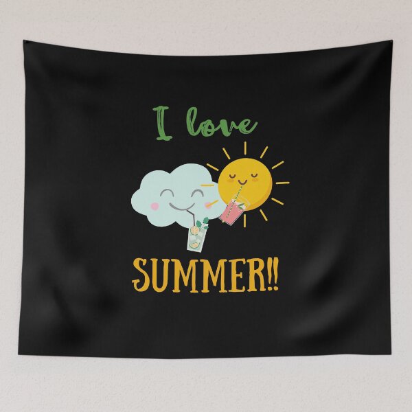 Item preview, I Love Summer Sun adn Cloud  designed and sold by Scriblez.