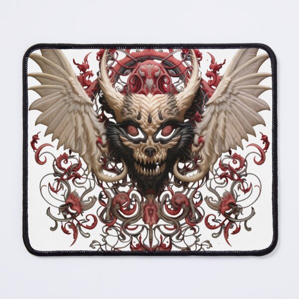 Item preview, Gargoyle Bat, embroidery sticker style for Halloween designed and sold by RiverstepStudio.