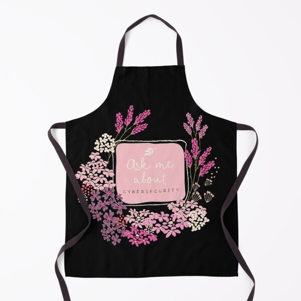 Item preview, Ask Me about Cybersecurity - Cute Flower Lettering Design designed and sold by BoredPixels.