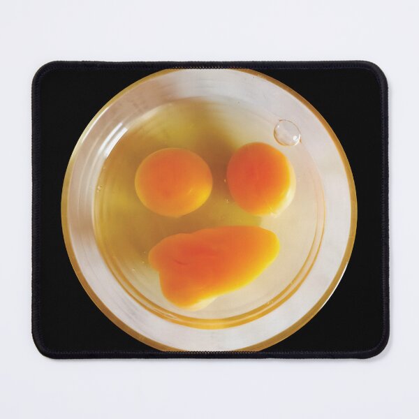 Item preview, Funny egg-citing Egg Emoji photography, cool and unique photo of eggs on the plate designed and sold by twisted-dot.