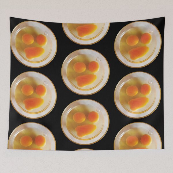 Item preview, Funny egg-citing Egg Emoji photography, cool and unique photo of eggs on the plate designed and sold by twisted-dot.