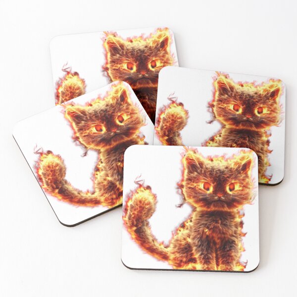 Item preview, Elemental kitties: fire kitty designed and sold by Odd-jack.