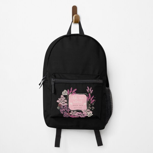 Item preview, Ask Me about Deep Sea Diving - Cute Flower Lettering Design designed and sold by BoredPixels.