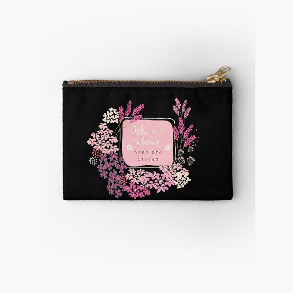 Item preview, Ask Me about Deep Sea Diving - Cute Flower Lettering Design designed and sold by BoredPixels.