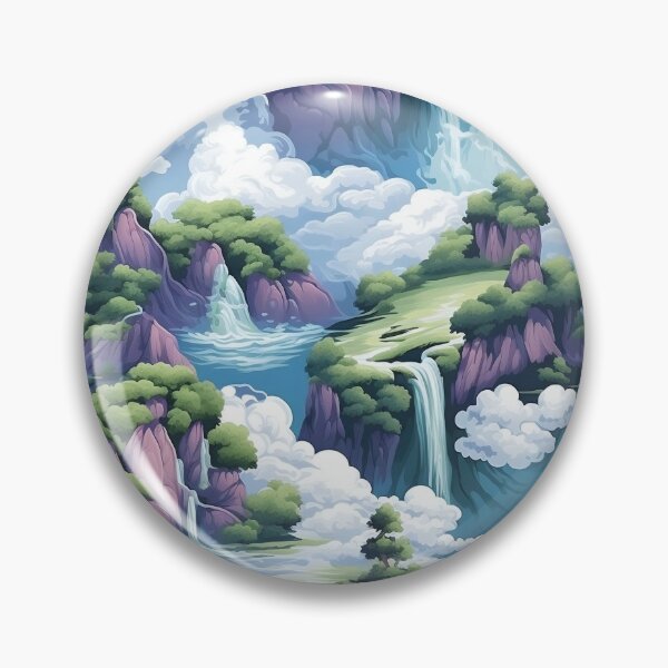 Item preview, Dreamy Anime Landscape - Miyazaki Style designed and sold by Leksal.