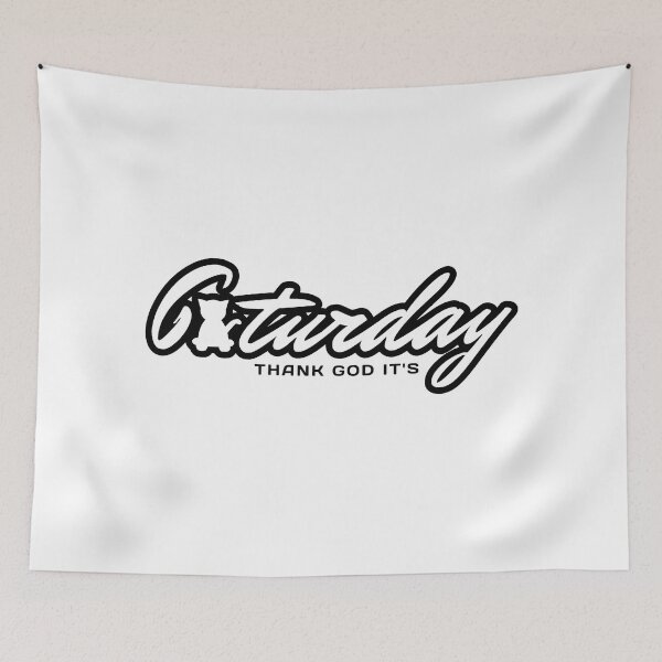 Item preview, Caturday - Thank God Its designed and sold by ViewerEqualsPhoton.