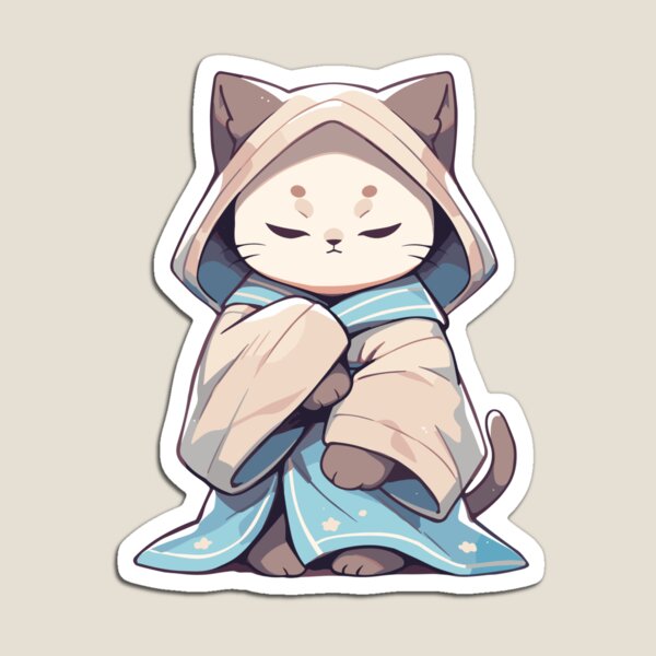 Item preview, Cat with bathrobe designed and sold by KawaiiEdition.
