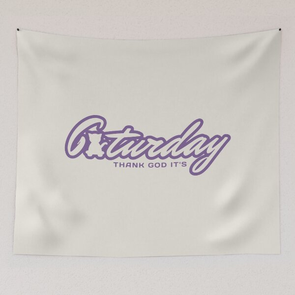 Item preview, Purlpe Vintage Caturday - Thank God Its designed and sold by ViewerEqualsPhoton.