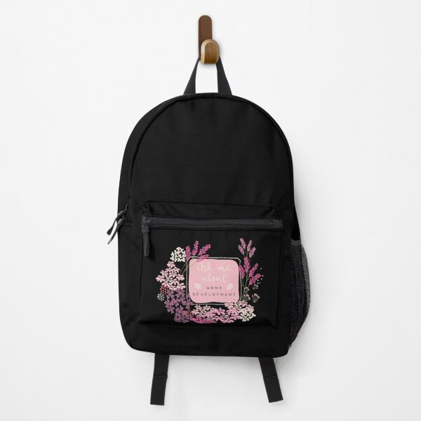 Item preview, Ask Me about Game Development - Cute but surprising feminine Flower Lettering designed and sold by BoredPixels.