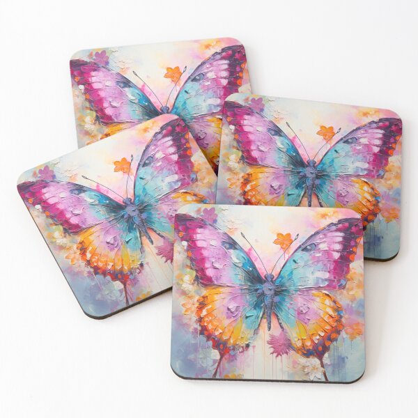 Item preview, Art Nuveau Colorful Painted Butterfly designed and sold by PaperieJennifer.