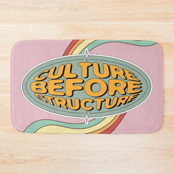 Item preview, Retro Wavy Text “Culture before Structure” designed and sold by MadiervArt.