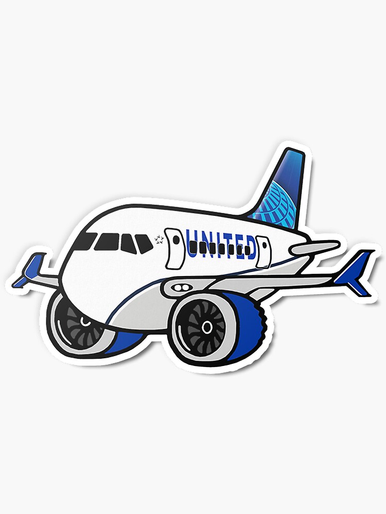 United Boeing 737 Sticker For Sale By Super Designz Redbubble