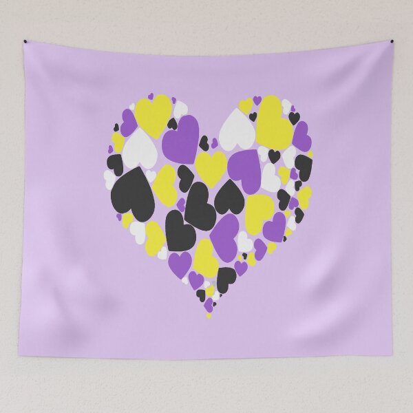 Item preview, A Heart Of Hearts Nonbinary Proud To Love designed and sold by taiche.
