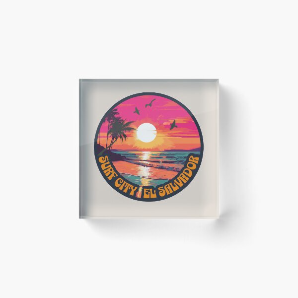 Item preview, Surf City, El Salvador- Summer Time Sunset--Essential T-shirts and Hoodies designed and sold by PatriciaReyes.