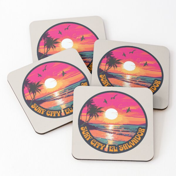 Item preview, Surf City, El Salvador- Summer Time Sunset--Essential T-shirts and Hoodies designed and sold by PatriciaReyes.