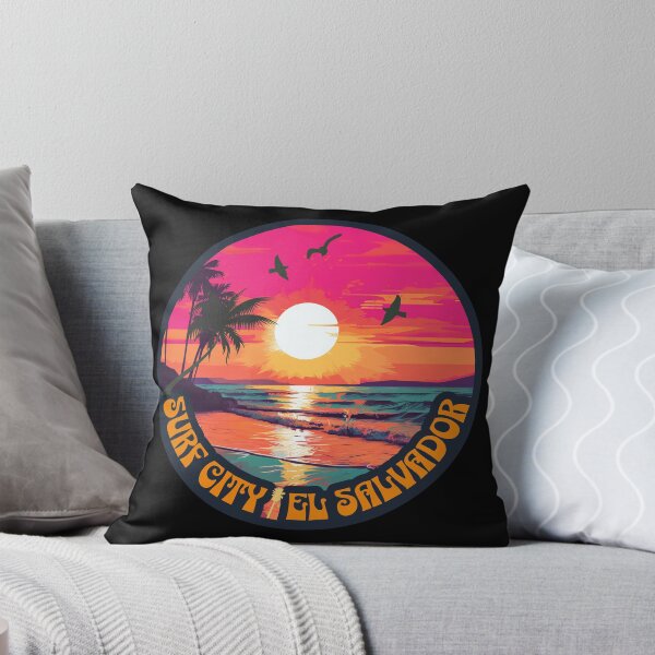 Item preview, Surf City, El Salvador- Summer Time Sunset--Essential T-shirts and Hoodies designed and sold by PatriciaReyes.