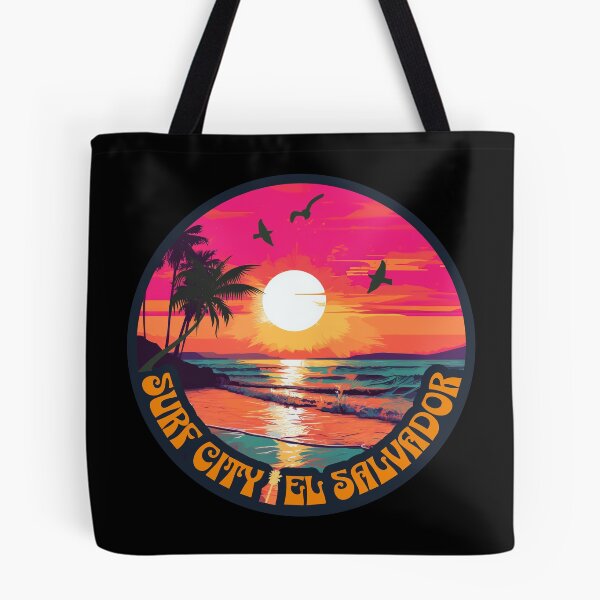 Item preview, Surf City, El Salvador- Summer Time Sunset--Essential T-shirts and Hoodies designed and sold by PatriciaReyes.