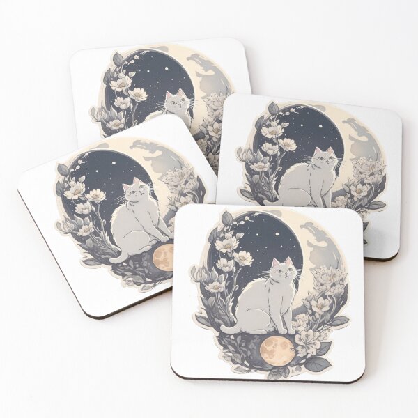 Item preview, Celestial Cat In Moonlight designed and sold by BBGIFTSUK.