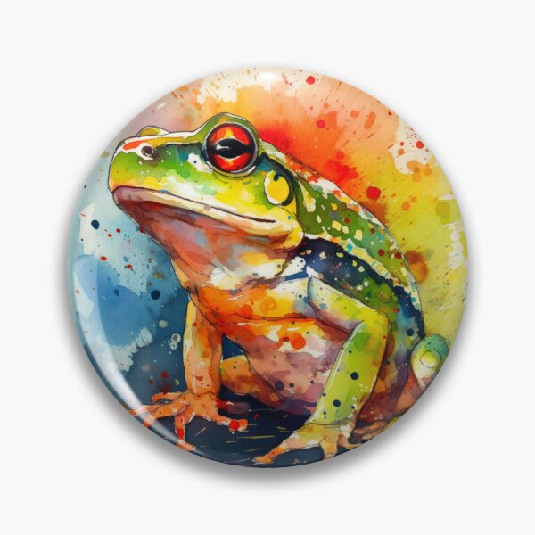 Item preview, Colorful Art frog print designed and sold by PaperieJennifer.