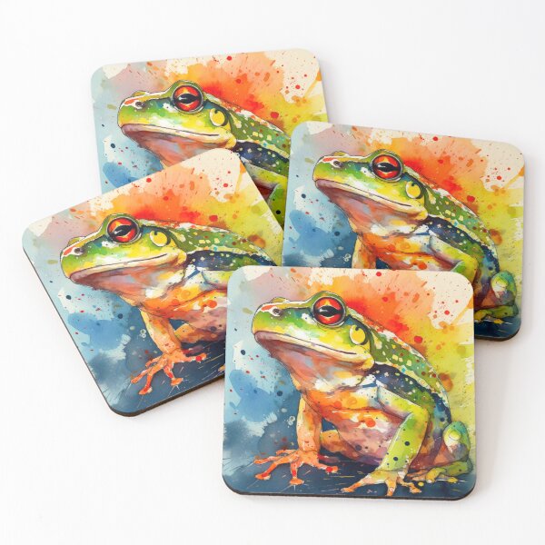 Item preview, Colorful Art frog print designed and sold by PaperieJennifer.