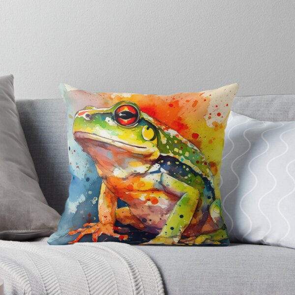 Item preview, Colorful Art frog print designed and sold by PaperieJennifer.