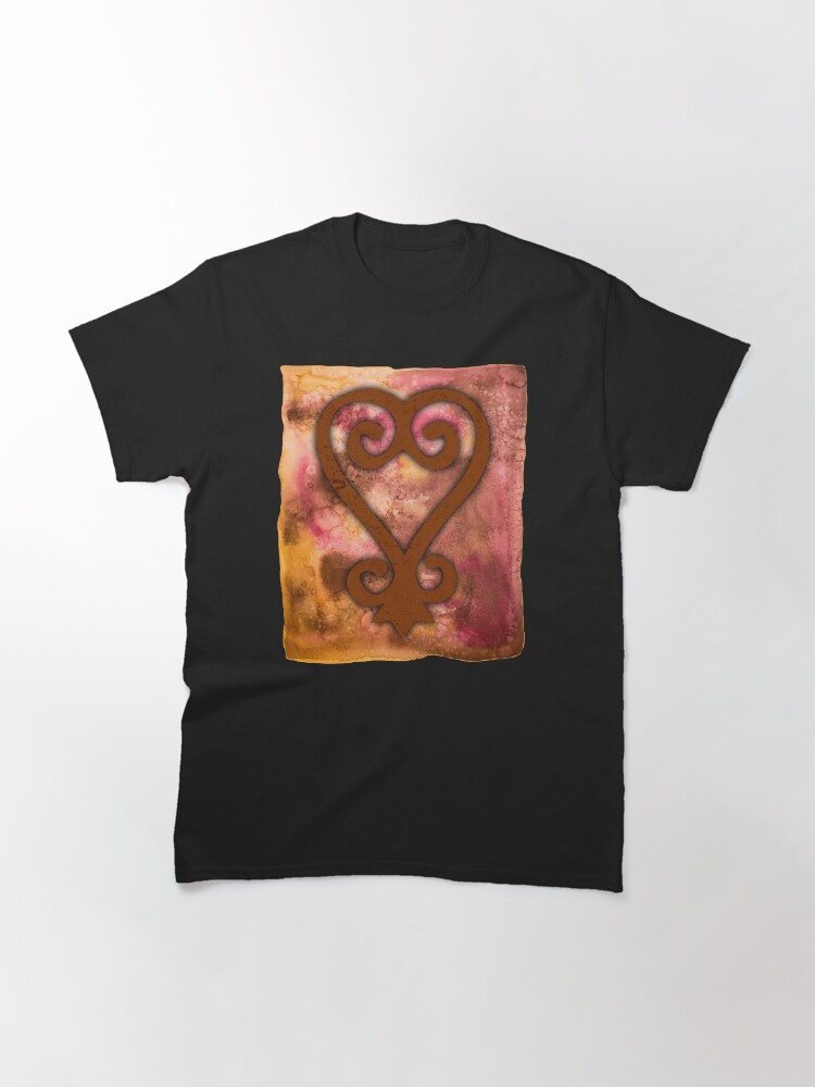 Thumbnail 2 of 7, Classic T-Shirt, Adinkra Sankofa African Tribal Symbol designed and sold by heartsake.