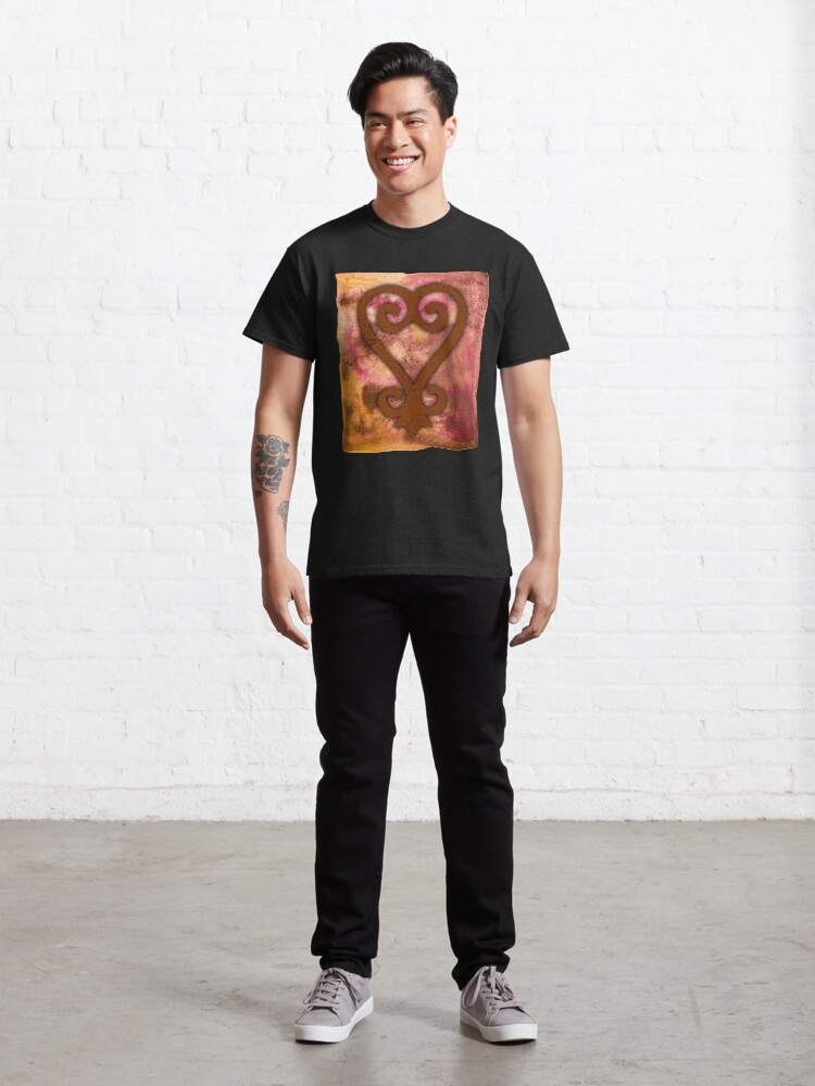 Thumbnail 3 of 7, Classic T-Shirt, Adinkra Sankofa African Tribal Symbol designed and sold by heartsake.
