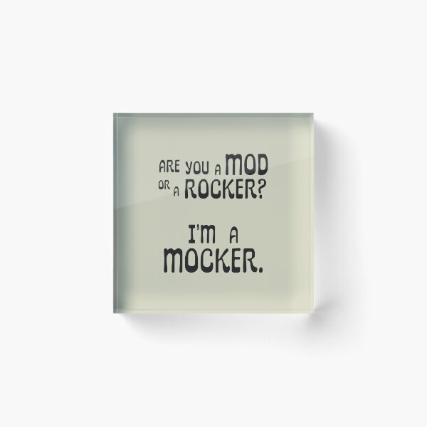Item preview, Are you A Mod Or A Rocker designed and sold by thebcarts.