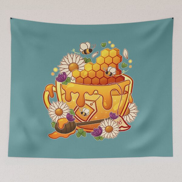 Item preview, Honeycomb Teacup Canvas Print 	 designed and sold by ofqocrtxpjt23.