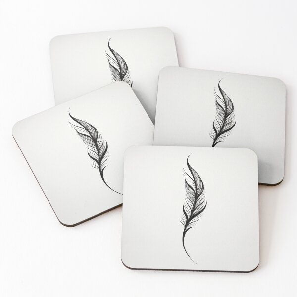 Item preview, black line feather  designed and sold by posh1987.